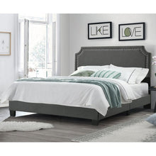 Load image into Gallery viewer, Fredson Upholstered Platform Bed Queen Dark Gray 3349RR
