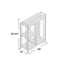 Load image into Gallery viewer, Freida 21 Bottle Floor Bar with Wine Storage
