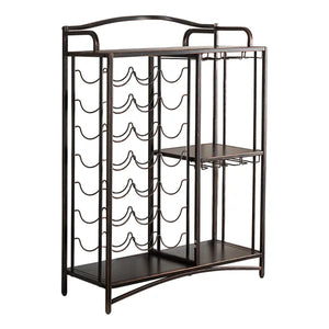 Freida 21 Bottle Floor Bar with Wine Storage