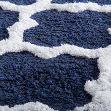Load image into Gallery viewer, Navy Freja Bath Rug Set
