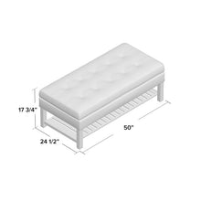 Load image into Gallery viewer, Fremont Tufted Storage Ottoman 1759AH
