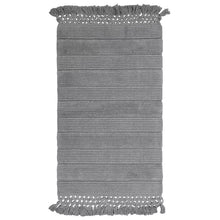 Load image into Gallery viewer, 20&quot; H x 56&quot; W x 0.25&quot; D Dark Gray French Connection Rectangular 100% Cotton Solid Bath Rug
