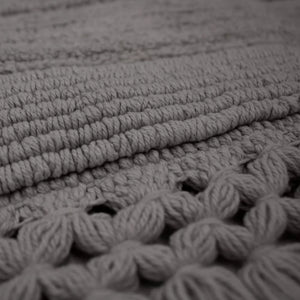 20" H x 56" W x 0.25" D Dark Gray French Connection Rectangular 100% Cotton Solid Bath Rug