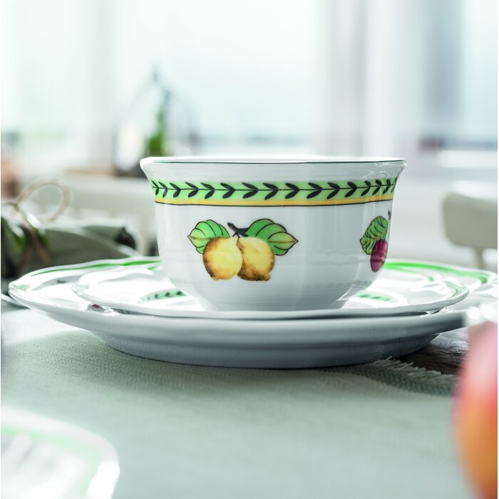 Green/Purple French Garden 20 oz. Fleurence Cereal Bowl - Set of 6 (SB1486)