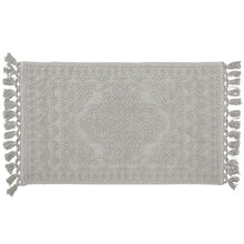 Load image into Gallery viewer, 20&quot; W x 34&quot; L Medium Gray French connection Feikert Rectangular 100% Cotton Solid Bath Rug
