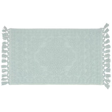 Load image into Gallery viewer, 20&quot; W x 34&quot; L Light Blue French connection Feikert Rectangular 100% Cotton Solid Bath Rug
