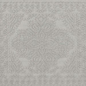 20" W x 34" L Medium Gray French connection Feikert Rectangular 100% Cotton Solid Bath Rug