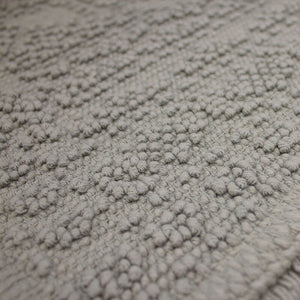 20" W x 34" L Medium Gray French connection Feikert Rectangular 100% Cotton Solid Bath Rug