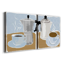 Load image into Gallery viewer, 16&quot; H x 32&quot; W x 1&quot; D Fresh Coffee I - 2 Piece Wrapped Canvas Print
