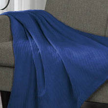 Load image into Gallery viewer, King Merritt Blue Friedl All-Season Cotton Blanket
