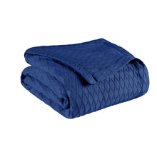 Load image into Gallery viewer, King Merritt Blue Friedl All-Season Cotton Blanket
