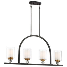 Load image into Gallery viewer, Friedman 4-Light Kitchen Island Linear Pendant #AD215
