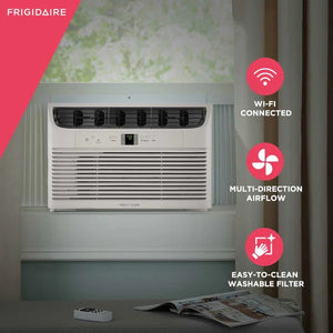 Frigidaire 12000 BTU Wi-Fi Connected Window Air Conditioner for 550 Square Feet Sq. Ft. with Remote Included