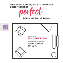 Load image into Gallery viewer, Frigidaire 12000 BTU Wi-Fi Connected Window Air Conditioner for 550 Square Feet Sq. Ft. with Remote Included
