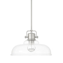 Load image into Gallery viewer, Brushed Nickel Fuhrmann 1 - Light Single Dome Pendant
