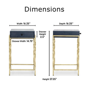 Fullilove 27.25'' Tall Solid Wood End Table with Storage