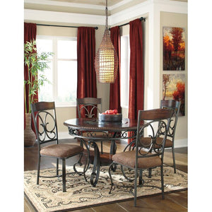 40.38'' H x 20'' W x 23'' D Fultonham Side Chair in Dark Brown (Set of 4)