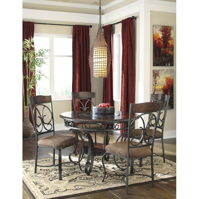 40.38'' H x 20'' W x 23'' D Fultonham Side Chair in Dark Brown (Set of 4)
