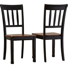 Load image into Gallery viewer, Fultonville Ladder Back Side Chair in Black/Brown (Set of 2)
