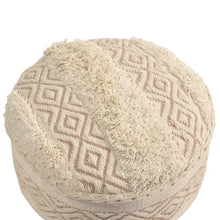 Load image into Gallery viewer, Funke 16.5'' Wide Round Argyle Footstool Ottoman
