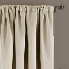 Load image into Gallery viewer, Furlani Solid Room Darkening Rod Pocket Single Curtain Panel Set of 2 - GL452
