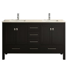 Load image into Gallery viewer, Furlow 60&quot; Double Bathroom Vanity Espresso (base only)
