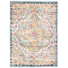 Load image into Gallery viewer, Furtado Abstract Area Rug in Blue/Yellow, Rectangle 3&#39;3&quot; x 5&#39;
