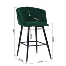 Load image into Gallery viewer, Futch Bar Stool Green (Set of 2) #2419HW
