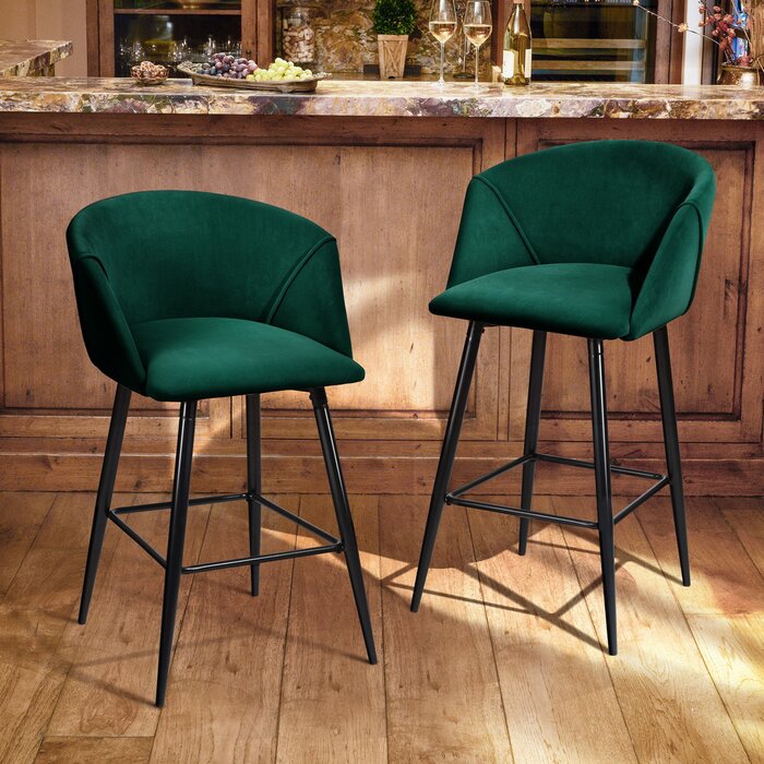 Futch Bar Stool Green (Set of 2) #2419HW