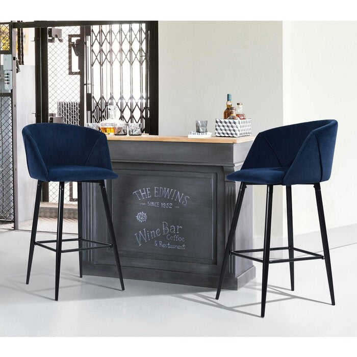 Blue Futch Bar Stool - Set of 2 (SB804)
