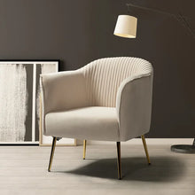 Load image into Gallery viewer, Fynn 27&#39;&#39; Wide Velvet Barrel Chair
