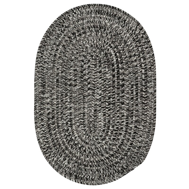 Fyre Braided Black/Gray Indoor / Outdoor Area Rug, EC1111