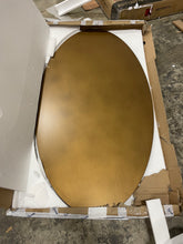 Load image into Gallery viewer, Bronze Taplin Oval Metal Base Dining Table
