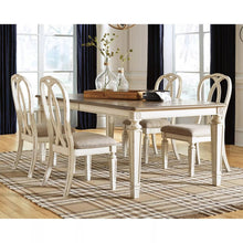 Load image into Gallery viewer, Realyn Rectangular Extendable Dining Table Chipped White - Signature Design by Ashley MRM2655
