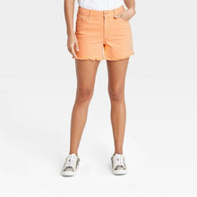 Load image into Gallery viewer, Women&#39;s High Rise Midi Jean Shorts
