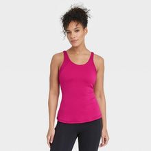 Load image into Gallery viewer, Women's Scoop Back Tank Top with Shelf Bra
