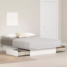 Load image into Gallery viewer, Full/Queen Fusion 2 Drawer Platform Bed Pure White
