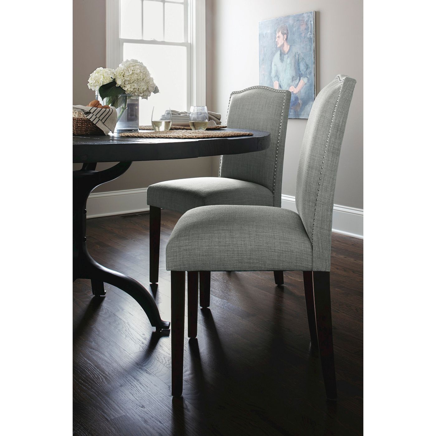 Camelot Nailhead Dining Chair 9093