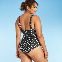 Load image into Gallery viewer, Women&#39;s Over the Shoulder Dot Modern One Piece Swimsuit
