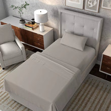 Load image into Gallery viewer, 400 Thread Count Wrinkle Free Cotton Solid Sheet Set, Twin
