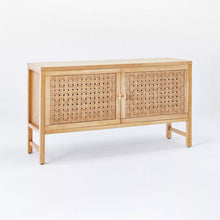 Load image into Gallery viewer, Palmdale Woven Door Console Natural - Threshold™ designed with Studio McGee MRM1042

