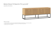 Load image into Gallery viewer, Belmar Woven TV Stand for TVs up to 60&quot;
