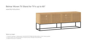 Belmar Woven TV Stand for TVs up to 60"