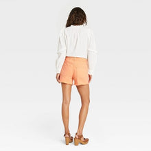 Load image into Gallery viewer, Women&#39;s High-Rise Midi Jean Shorts
