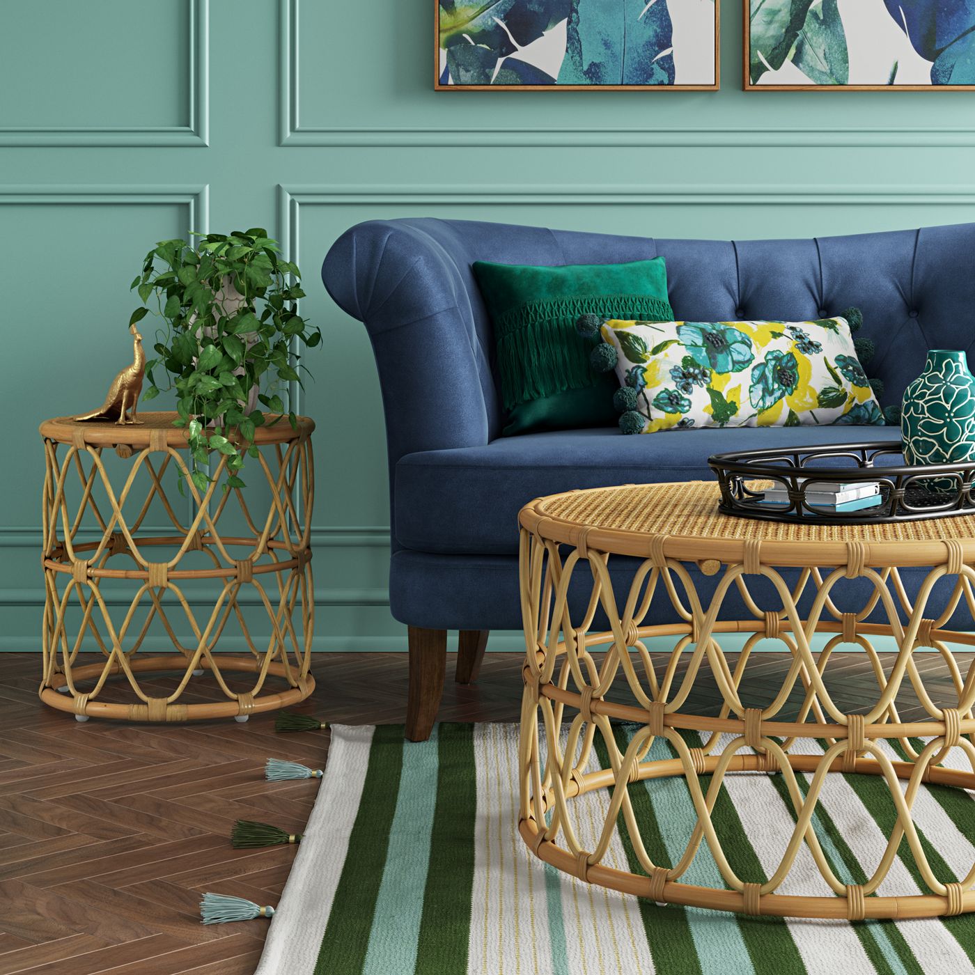 Jewel Round Side Table  7355