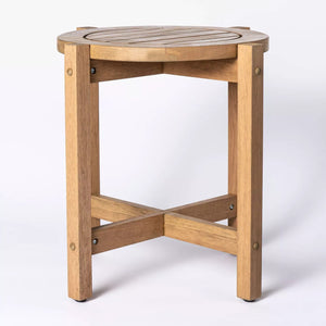 Bluffdale Wood  Patio Accent Table - Threshold™ designed with Studio McGee 5059RR