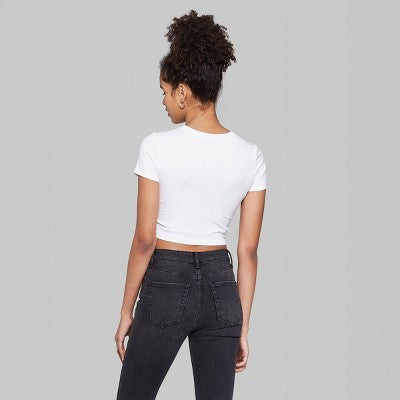 Women's Short Sleeve Cropped Tshirt
