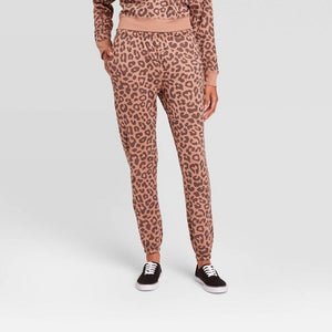 Women's Leopard Print Jogger Pants