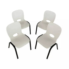 Load image into Gallery viewer, 4pk Children's Commercial Stacking Chair Almond Brown - Lifetime (Set of 4) 3997RR
