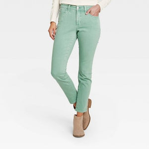 Women's Mid-Rise Skinny Stretch Ankle Jeans